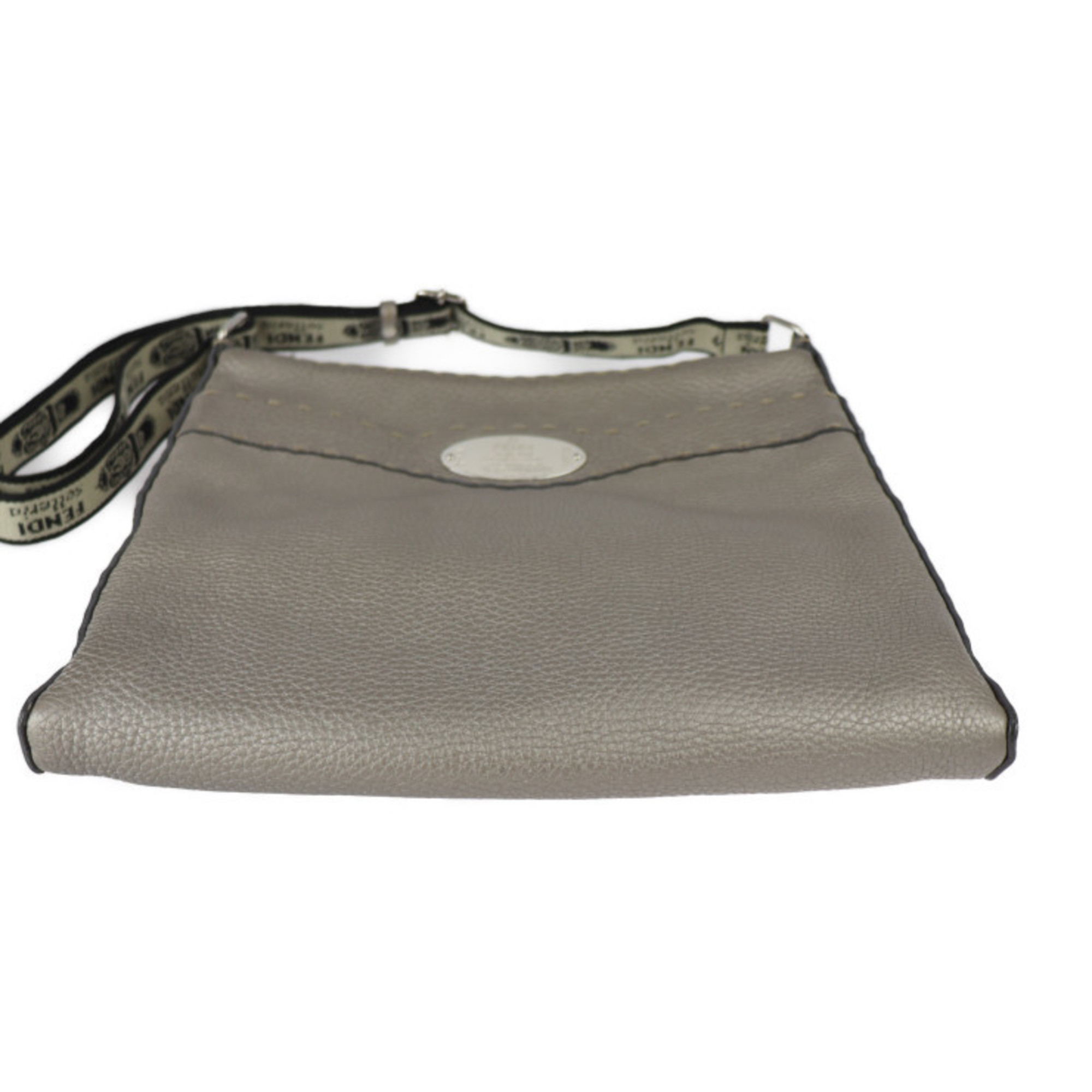 FENDI Fendi Selleria Shoulder Bag 8BT109 Leather Bronze Silver Metal Fittings Diagonal Hanging