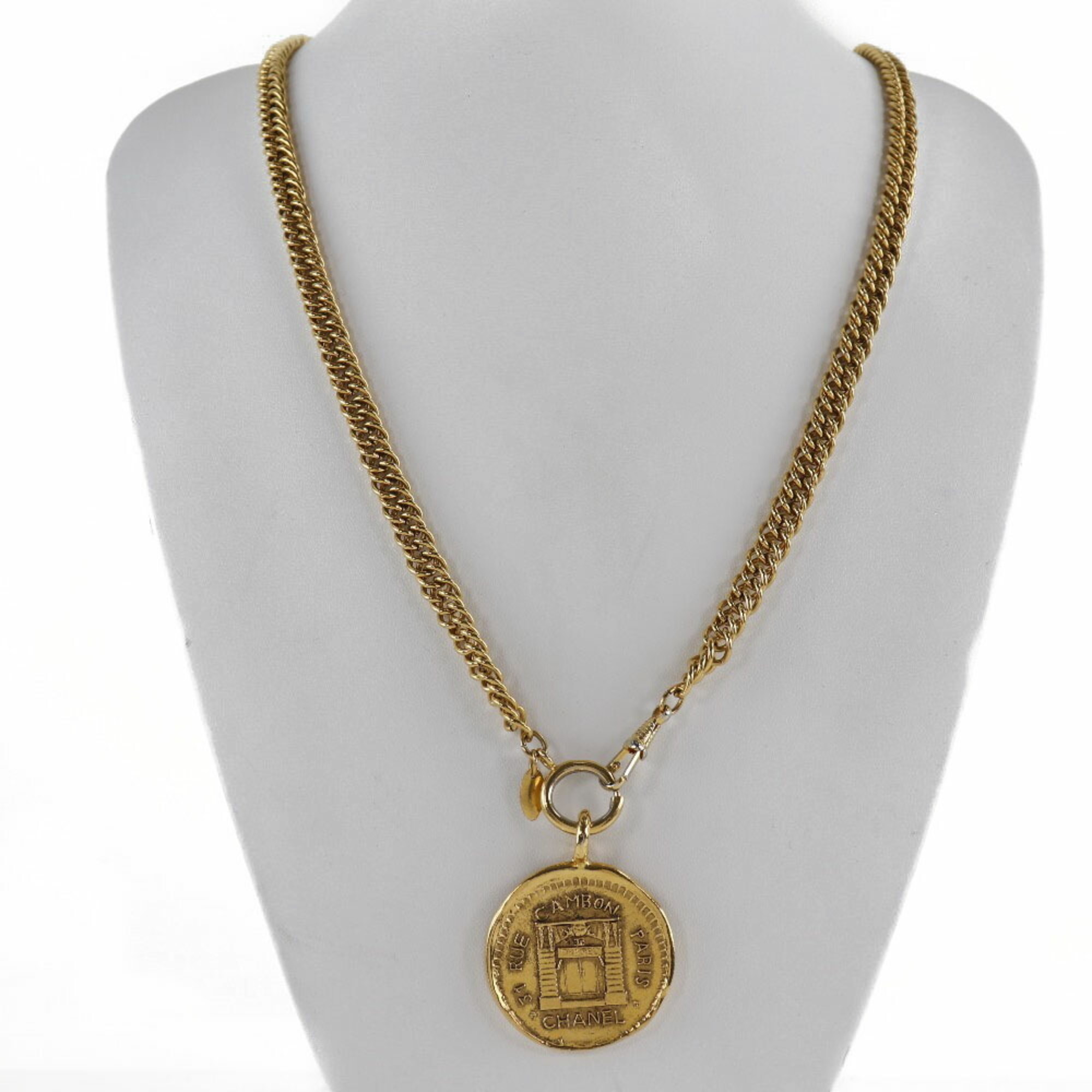 CHANEL Chanel coin 31 RUE CAMBON vintage gilding Lady's necklace