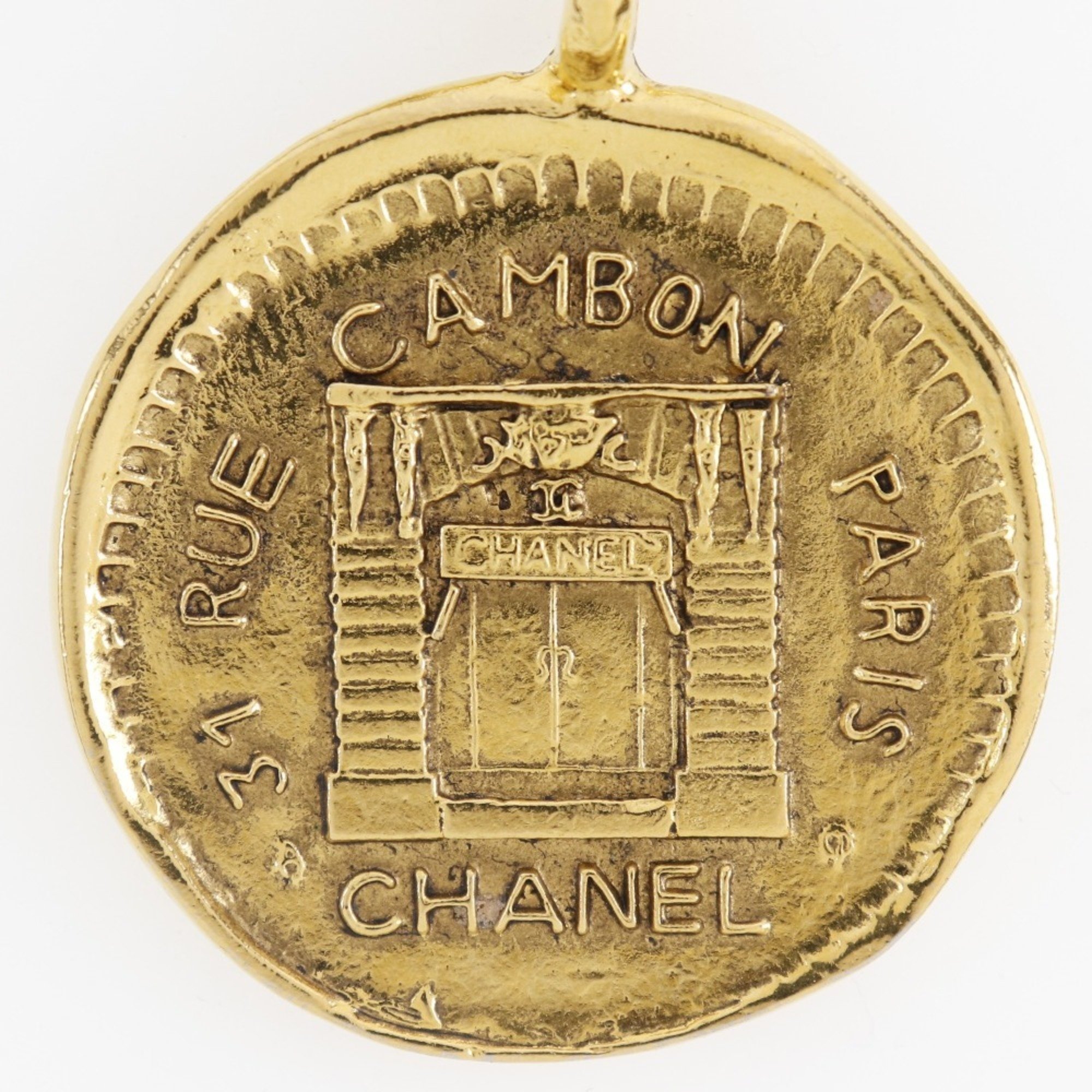 CHANEL Chanel coin 31 RUE CAMBON vintage gilding Lady's necklace