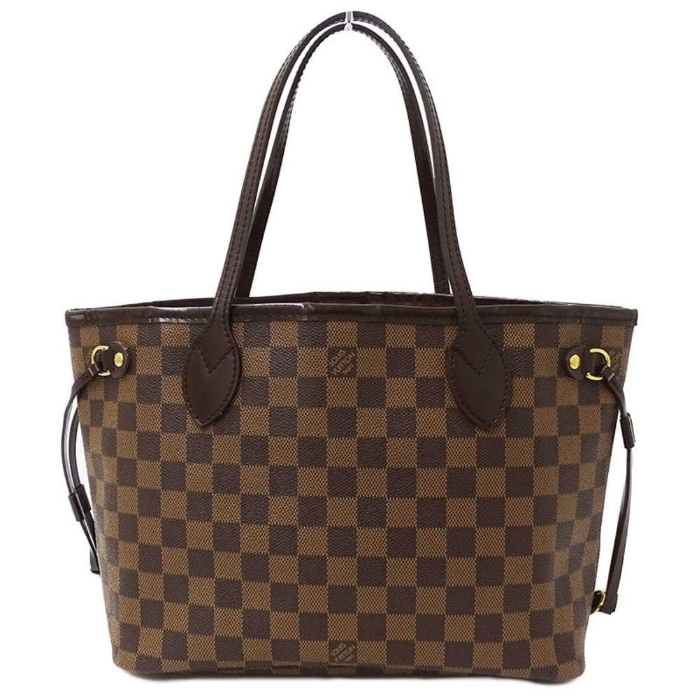 LOUIS VUITTON Damier Ebene Neverfull PM Tote Shoulder Bag