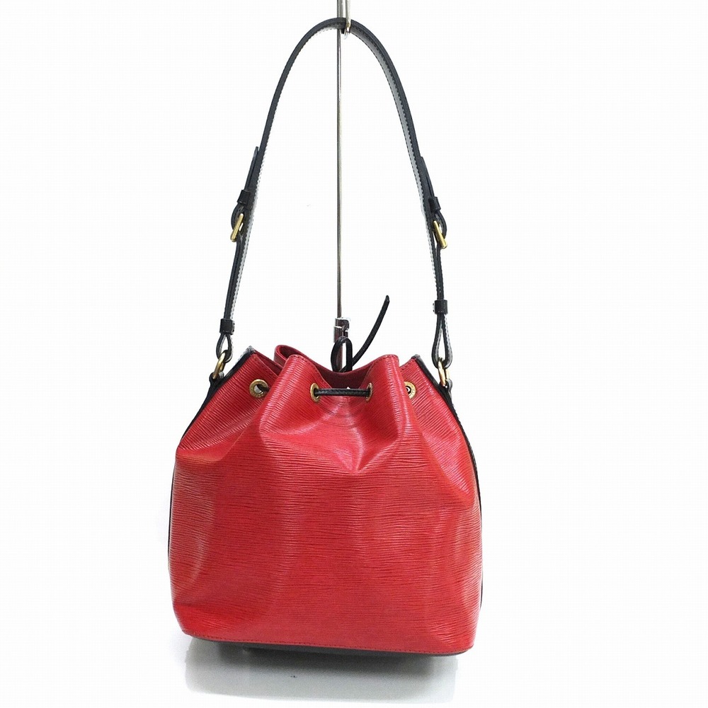 LOUIS VUITTON PETIT NOE Epi Bicolor Red Black Shoulder Bag