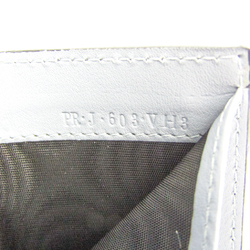 Valentino Men,Women Leather Wallet (tri-fold) Light Blue Gray