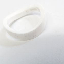 Omega Aqua Swing Ceramic Band Ring White