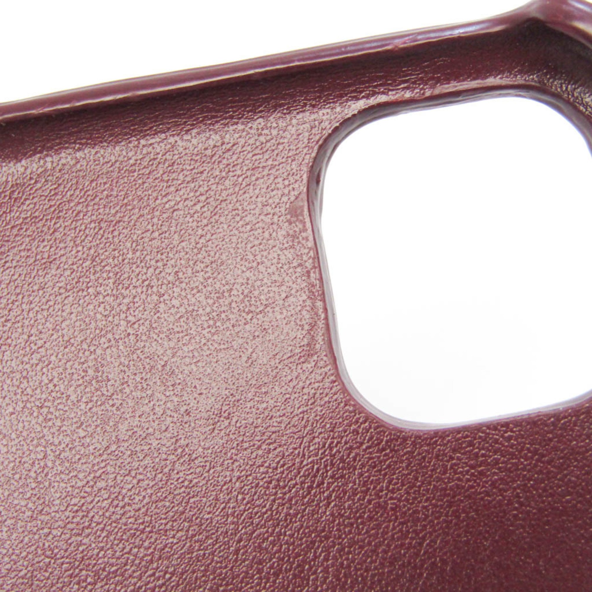 Bottega Veneta Intrecciato Leather Phone Bumper For IPhone 11 Pro Bordeaux