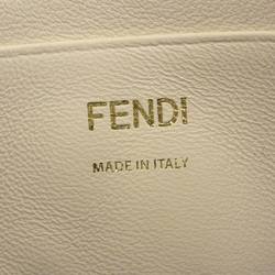 Fendi FENDI Baguette Small Logo FF Pattern 2WAY Bag Chain Shoulder Lamb Leather 8BS017