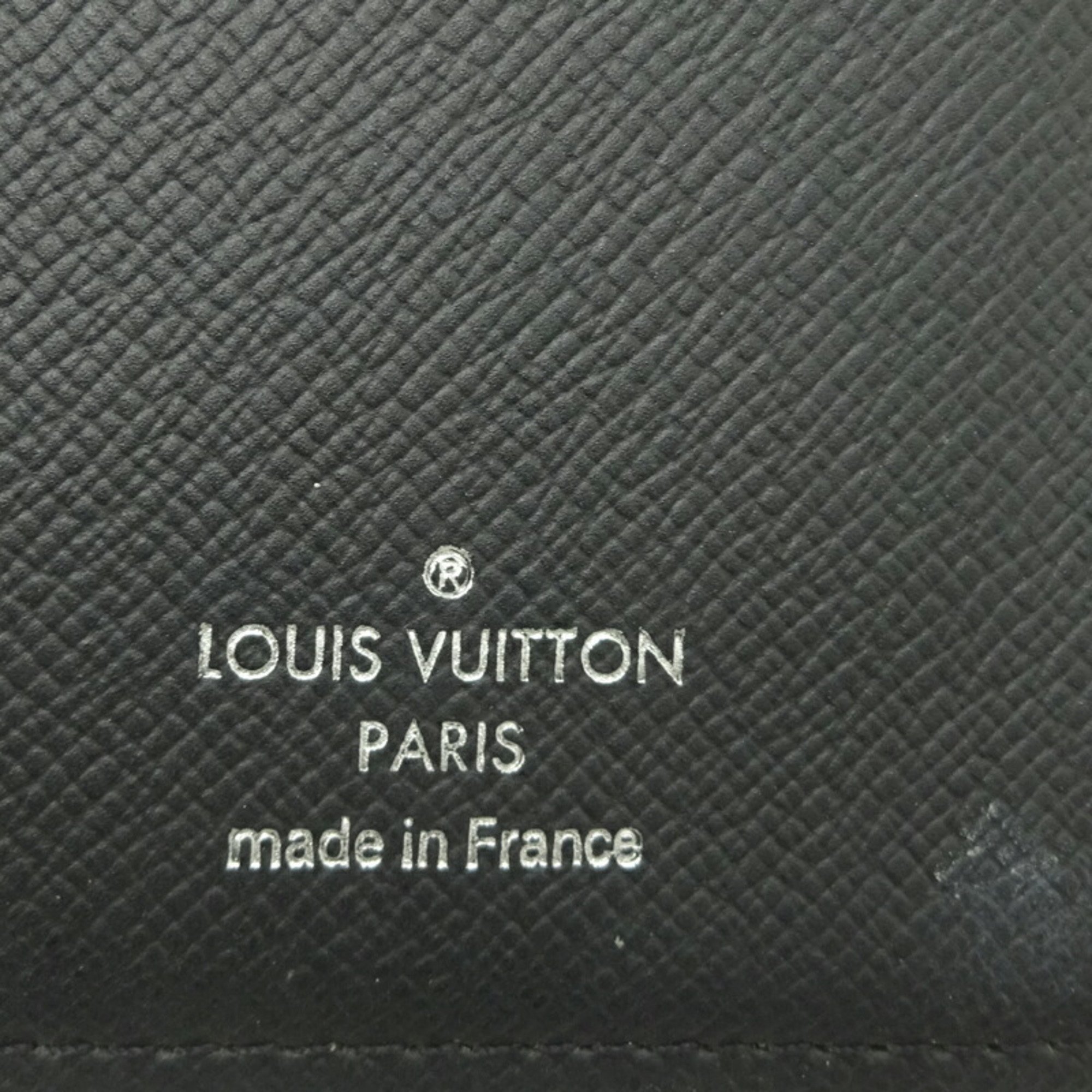 Louis Vuitton Portefeuille Brother Men's Long Wallet M61697 Monogram Eclipse Noir (Black)