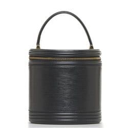 Louis Vuitton Epi Cannes Handbag Vanity Bag M48032 Noir Black Leather Ladies LOUIS VUITTON