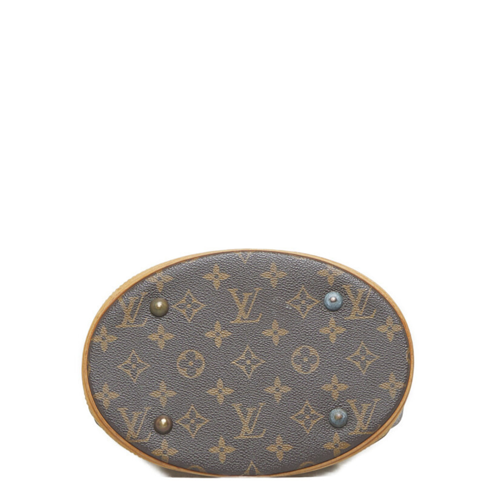 Louis Vuitton Monogram Bucket PM Tote Bag Shoulder M42238 Brown PVC Leather  Women's LOUIS VUITTON