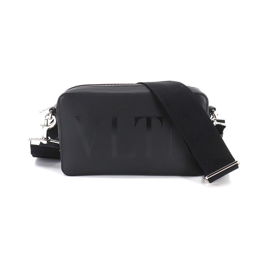 Valentino Garavani Vltn Leather Crossbody Bag - Black