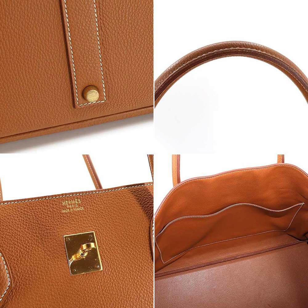 Hermes Birkin Bag Embossed Togo Leather Gold Hardware In Brown