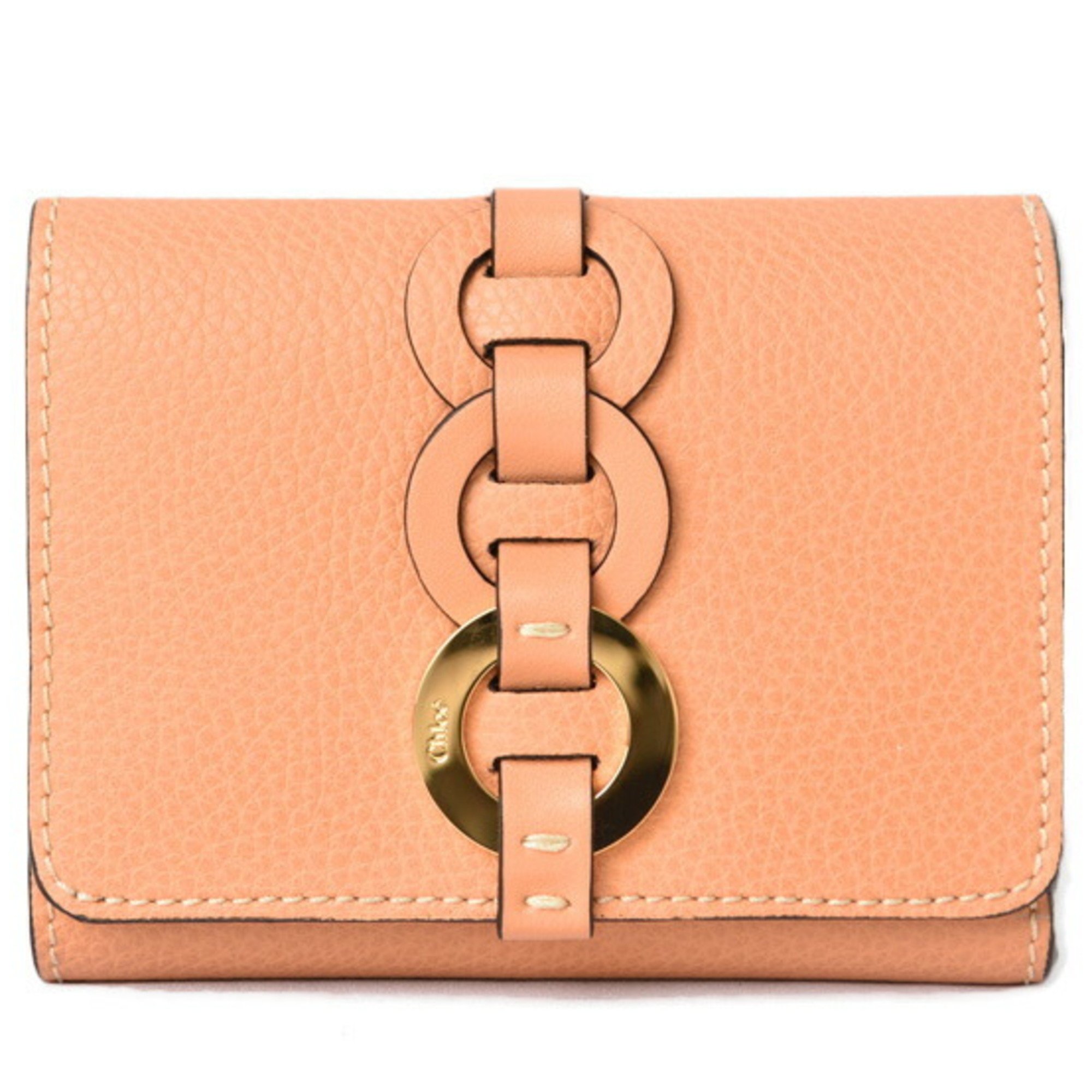 Chloé Chloe three fold wallet DARRYL Daryl PEACHBLOOM peach bloom