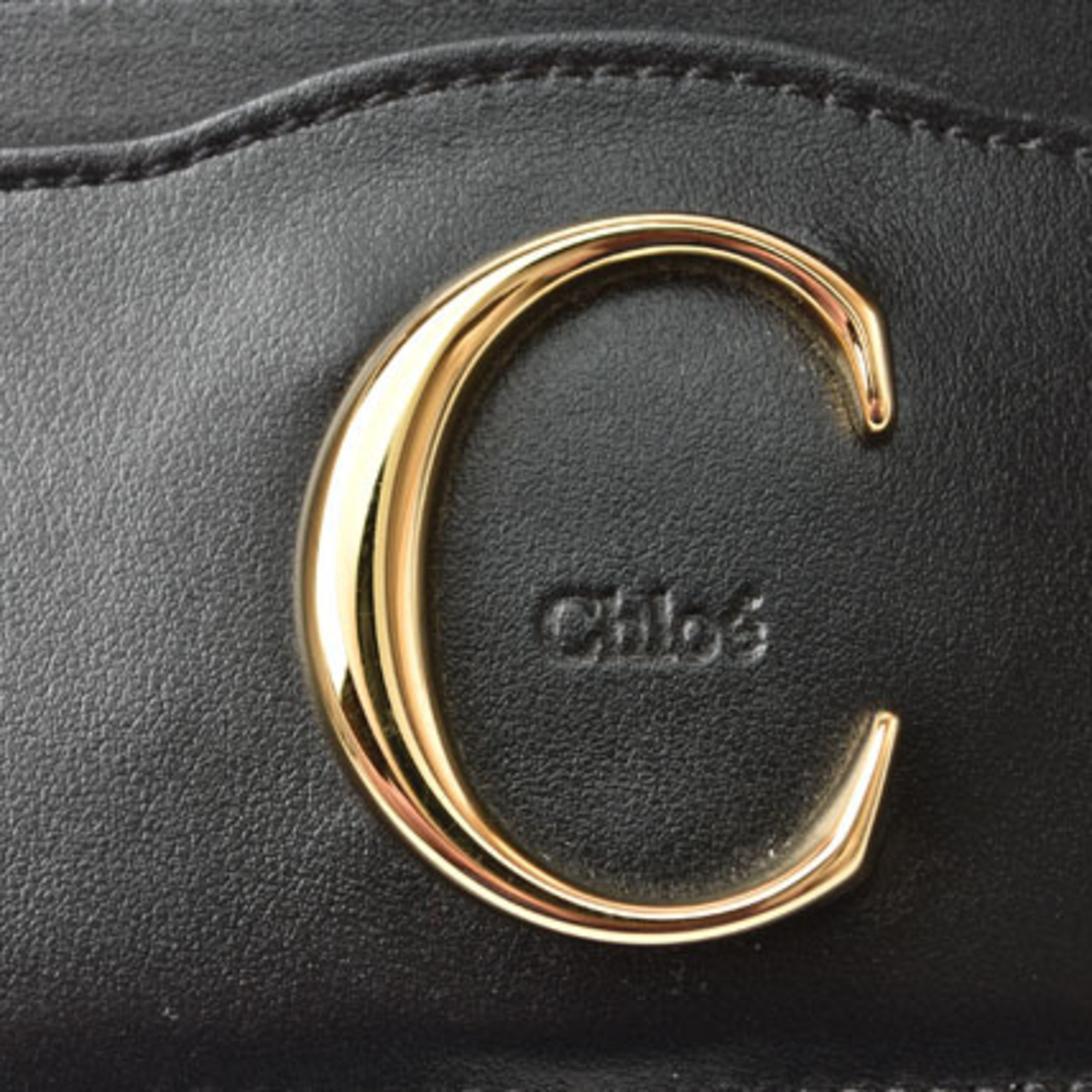 Chloé Chloe business card holder case CHLOE C sea black