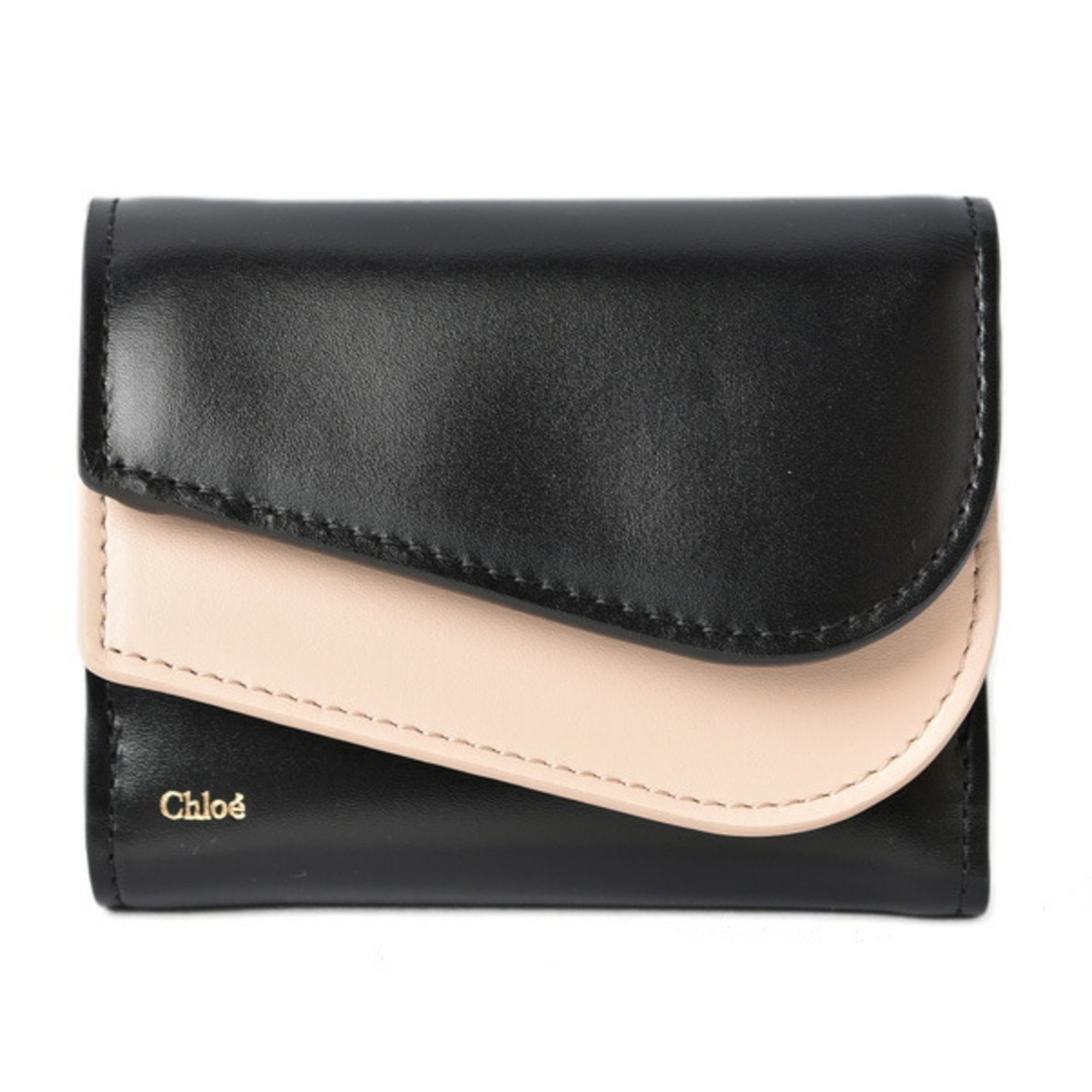 Chloé Chloe Wallet KIKI Small Purse Black Beige