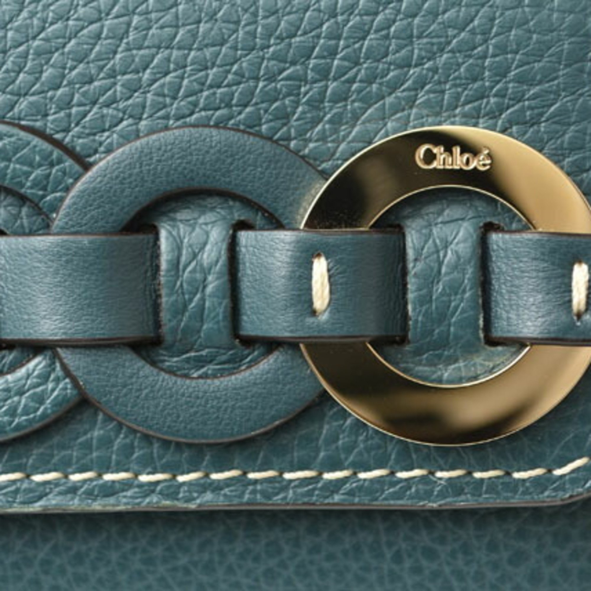 Chloé Chloe Wallet DARRYL Daryl Small Trifold STEEL BLUE Steel Blue