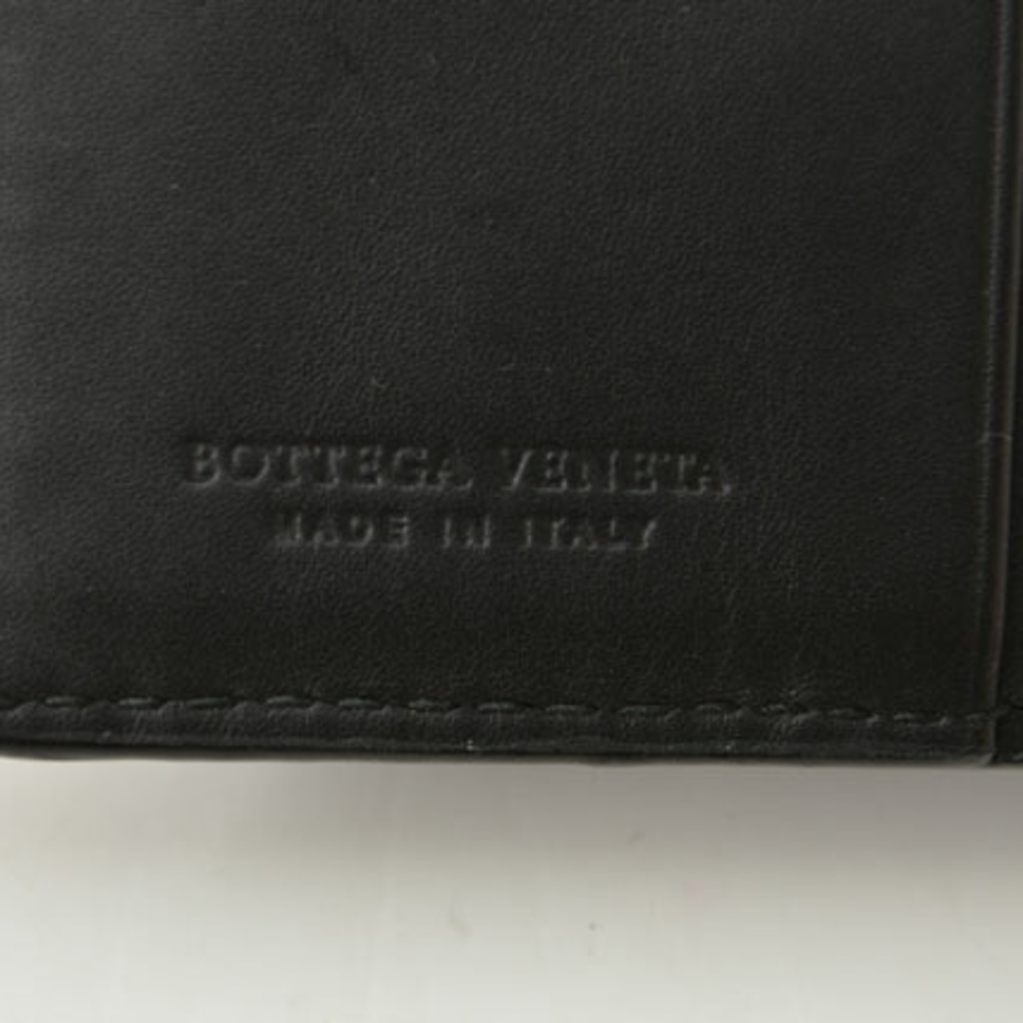 Bottega Veneta Trifold Men's Women's BOTTEGA VENETA Wallet Intrecciato Black