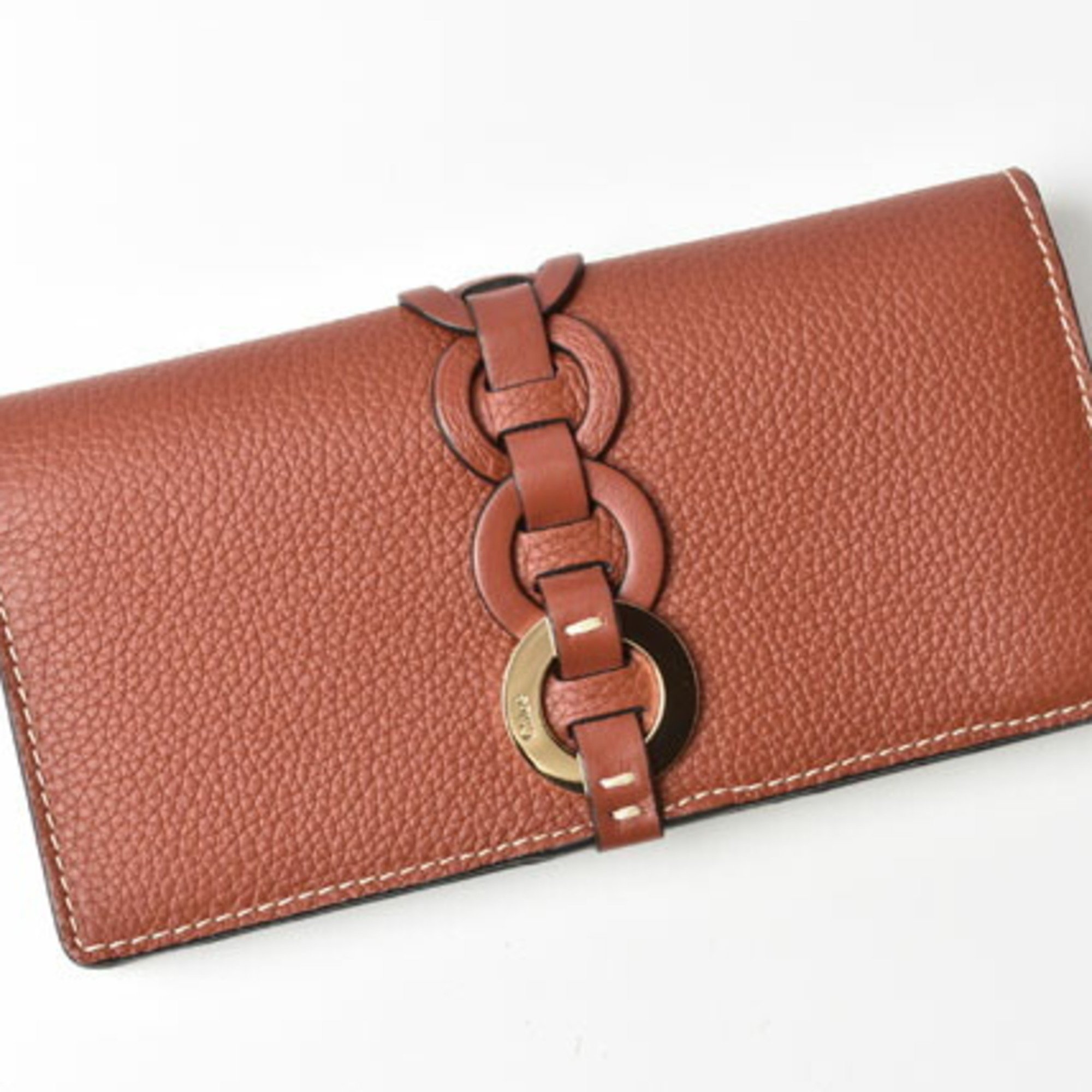 Chloé Chloe wallet long DARRYL Darryl SEPIA BROWN brown CHC22SP115G05