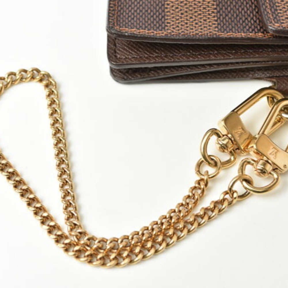 Louis Vuitton Wallet Chain LOUIS VUITTON Long Portefeuille Accordeon Damier  N60002