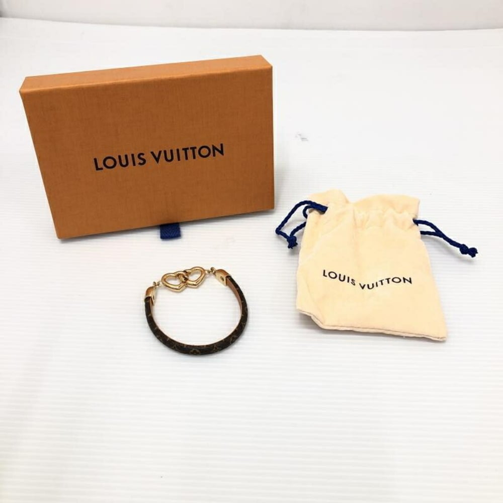 LOUIS VUITTON Brasserie Say Jesus Bracelet M6758 Leather Louis Vuitton