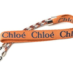 Chloé Chloe Eyewear Strap Glasses Sunglasses Woody Canvas Orange Navy