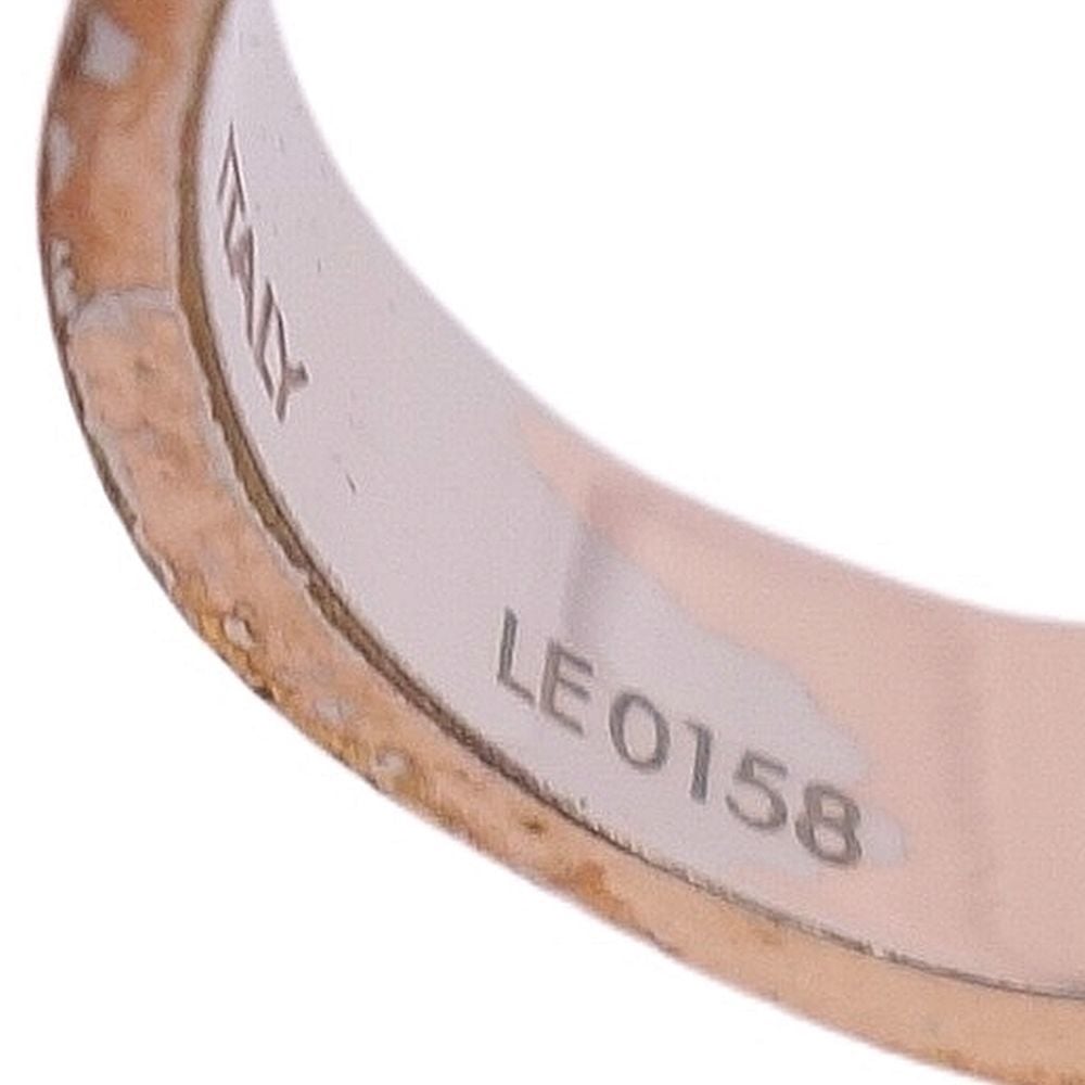 Louis Vuitton LOUIS VUITTON Ring M00213 Nano Gram LV Metal Women's