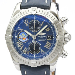 Polished BREITLING Chronomat Evolution Blue Impulse Mens Watch A13356 BF557934
