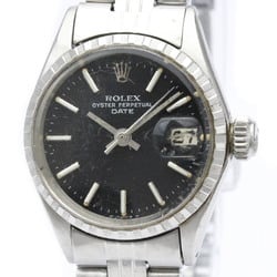 Vintage ROLEX Oyster Perpetual Date 6524 Steel Automatic Ladies Watch BF550657