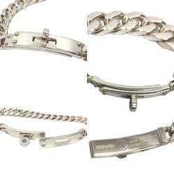 HERMES Hermes Kelly Gourmette TPM bracelet ST size AG925 silver