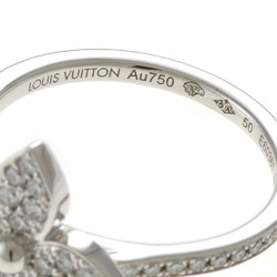 Louis Vuitton LOUIS VUITTON Burg Star Blossom Ring No. 9.5 K18 White Gold Diamond Women's