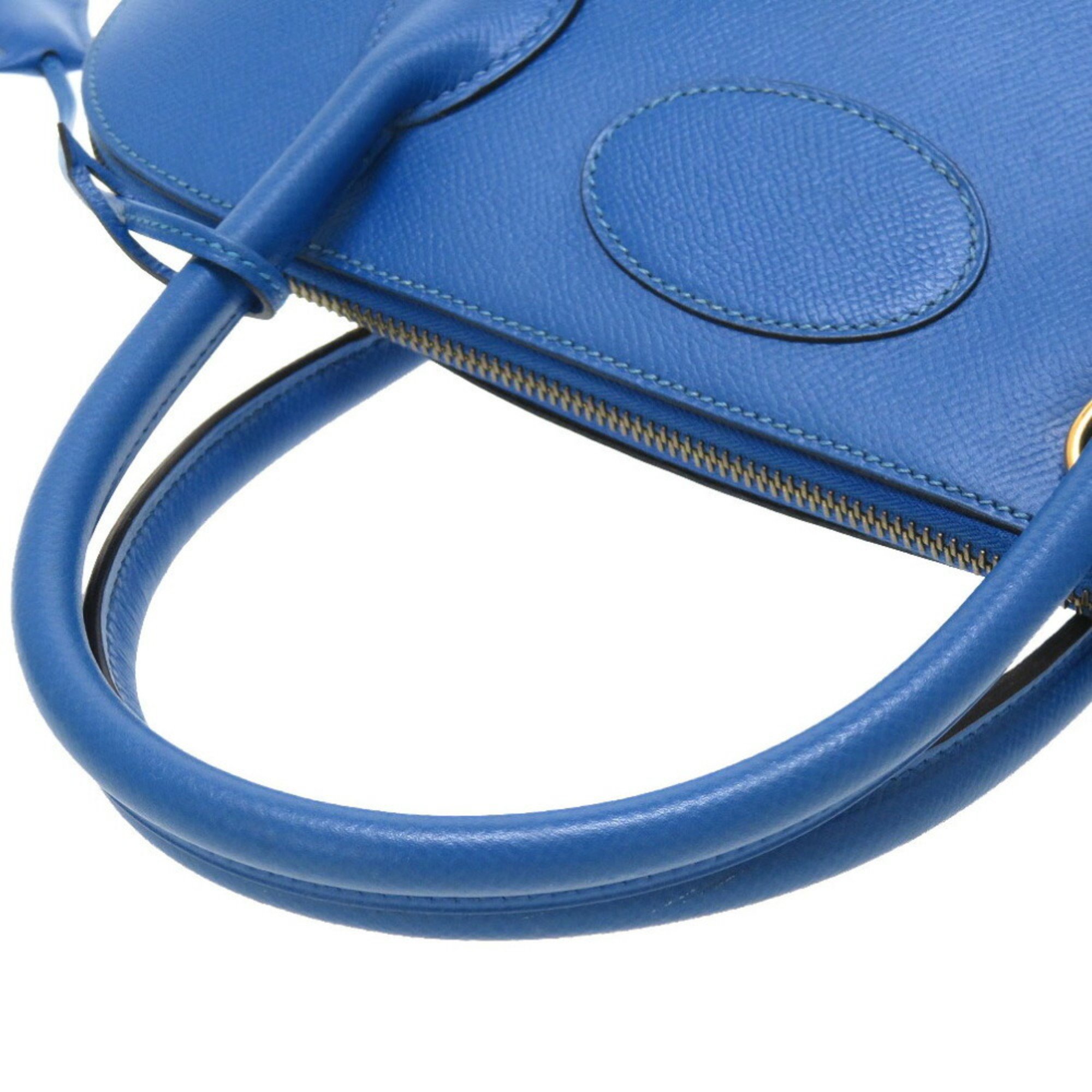 Hermes Bolide 35 Couchvel Blue France □D Stamped Handbag