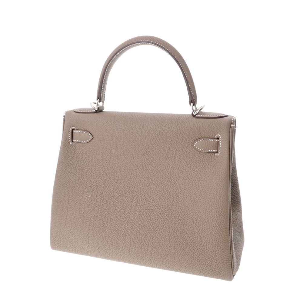 Hermes Kelly 28 Etoupe Gray Grey Togo Leather Gold Hardware NEW