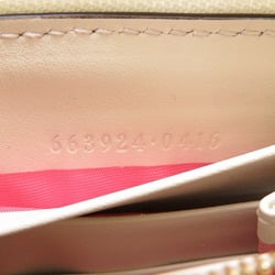 Gucci 663924 Apple Print GG Supreme Beige Round Long Wallet
