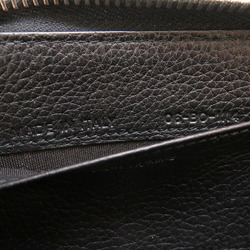 Dior Homme Leather Black Men's Round Coin Case