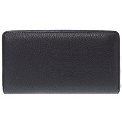 Gucci 473928 leather navy blue round long wallet