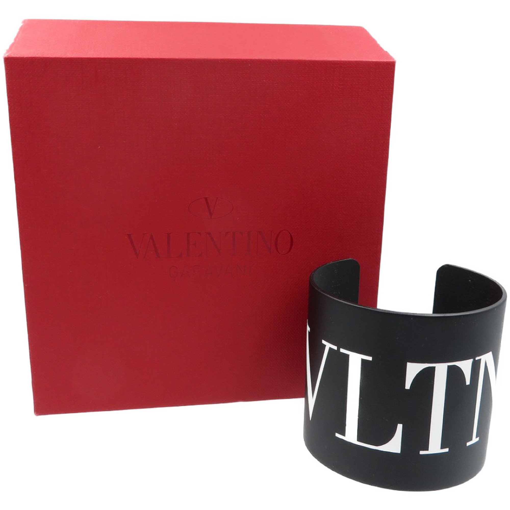 Valentino Garavani VLTN Metal Black Bangle