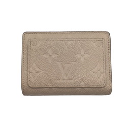 LOUIS VUITTON Louis Vuitton Monogram Implant Portefeuille Claire M80152 Bifold Wallet Compact Leather Tourtrell Greige Women's