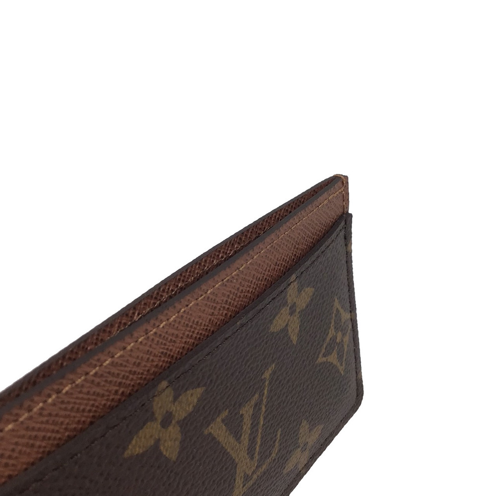 LOUIS VUITTON Louis Vuitton Monogram Portocarte Saanpur M61733 Card Case  Holder Brown RFID Tag Men's Women's Unisex