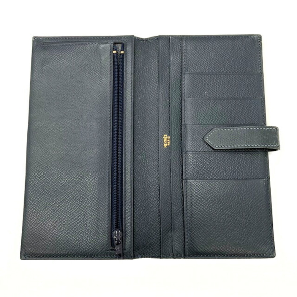 Hermes Bearn Mens Folding Wallets, Grey