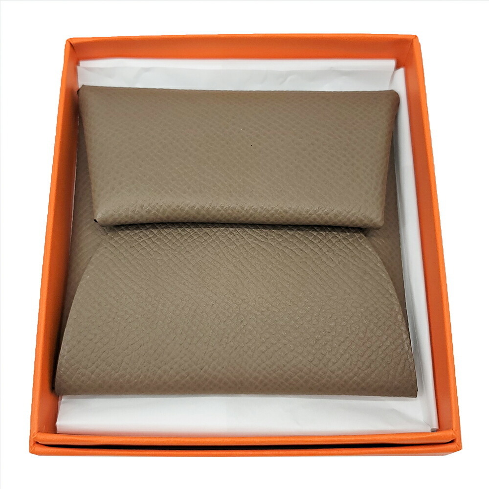 Hermes Bastia Womens Coin Cases, Beige