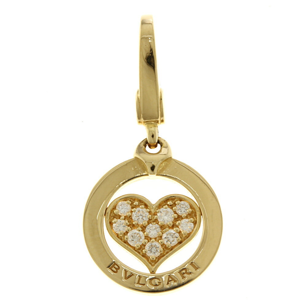 Bvlgari BVLGARI Tondo Heart Pendant Top K18 Yellow Gold Diamond Women's |  eLADY Globazone