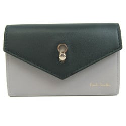 Paul Smith PWD861 Leather Card Case Dark Green,Gray