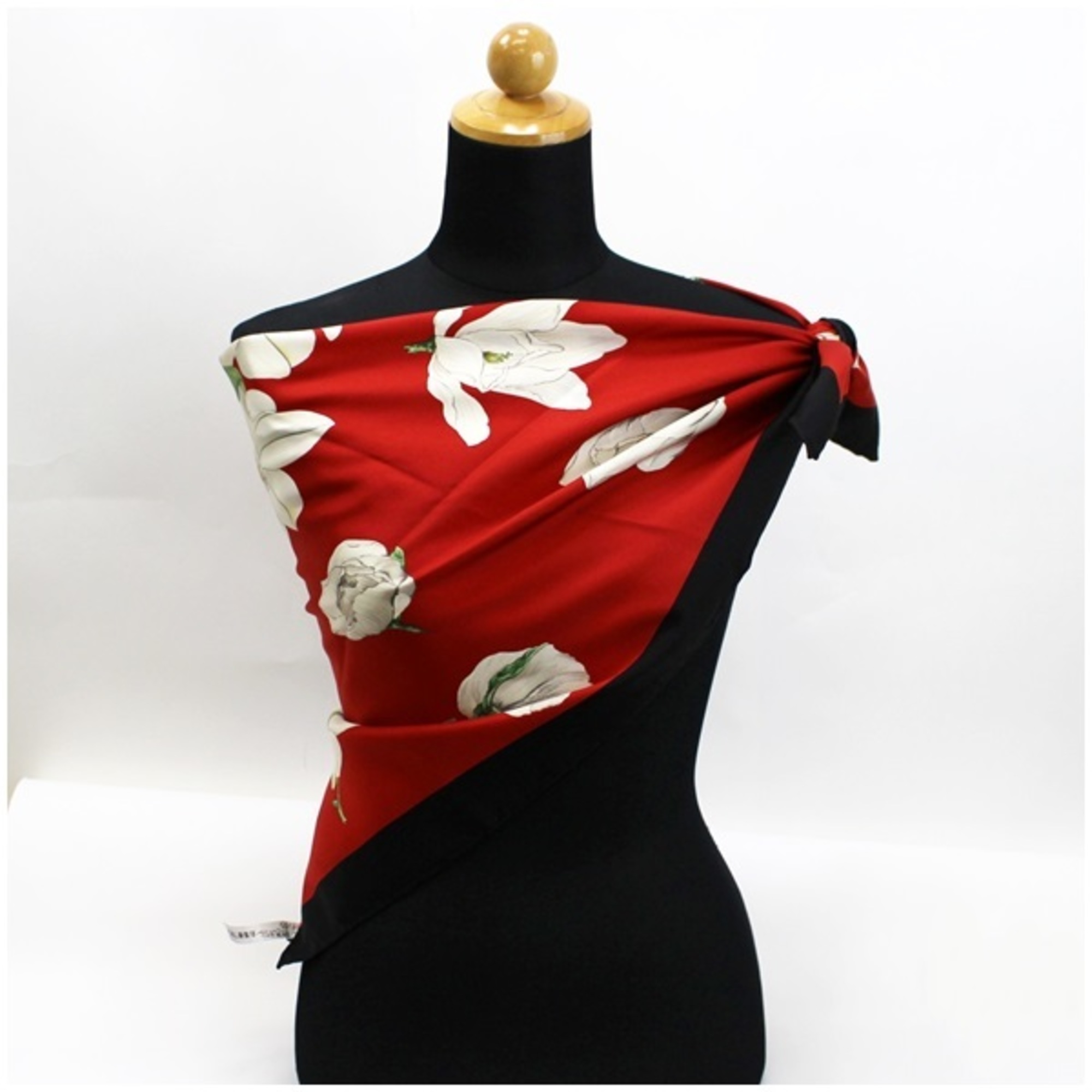 Tiffany Silk Scarf Red x Black & Co | For Women