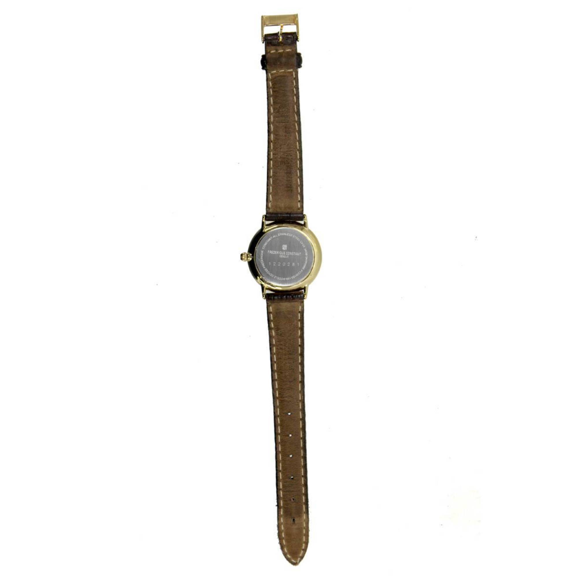 FREDERIQUE CONSTANT Frederique constant quartz watch FC2351S5 1S6 SS, YG, brown