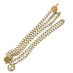 CHANEL Chanel triple chain belt 1982 here mark gold