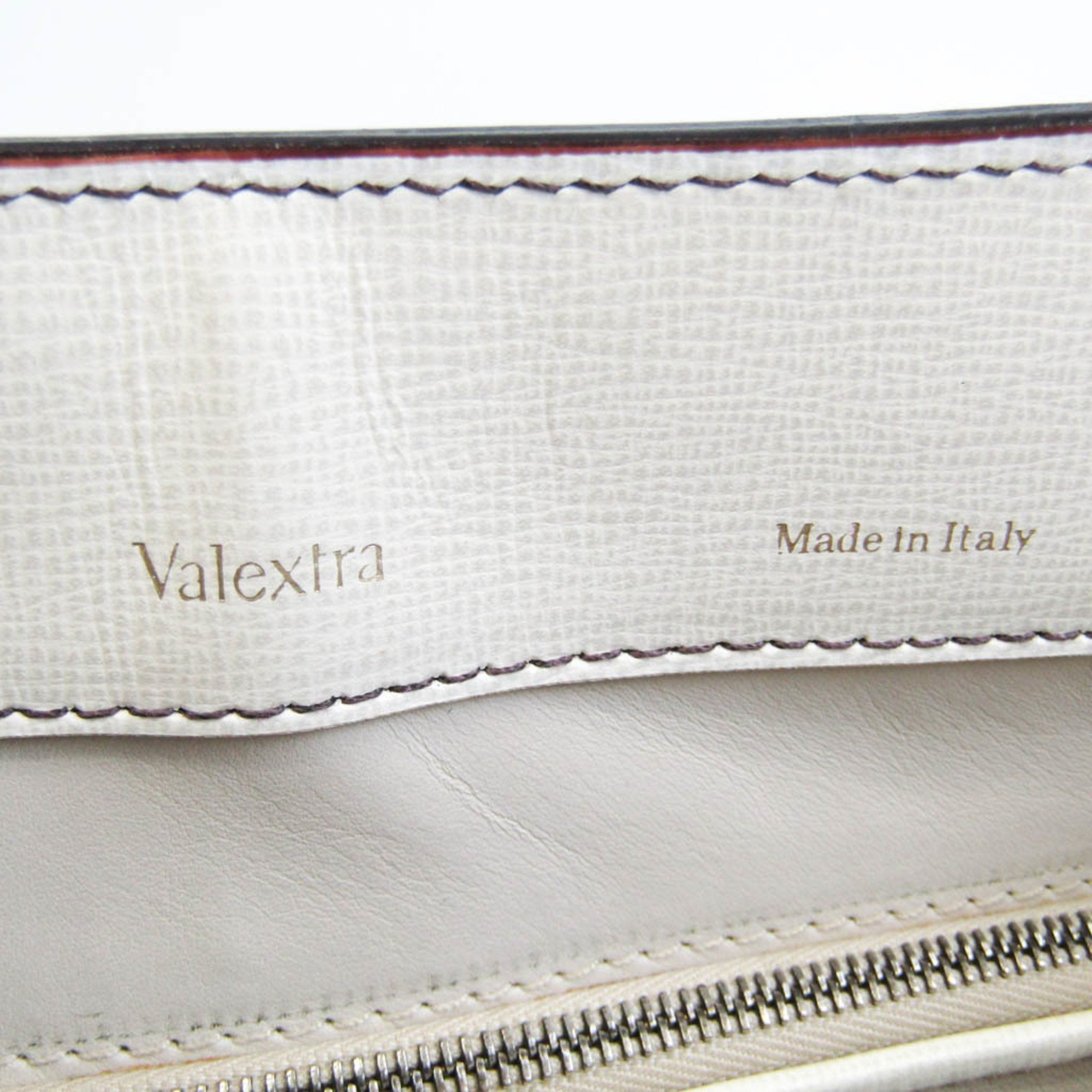 Valextra Women's Leather Tote Bag Off-white