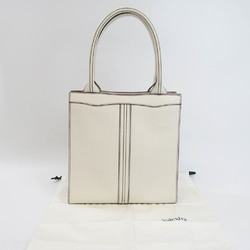 Valextra Women's Leather Tote Bag Off-white