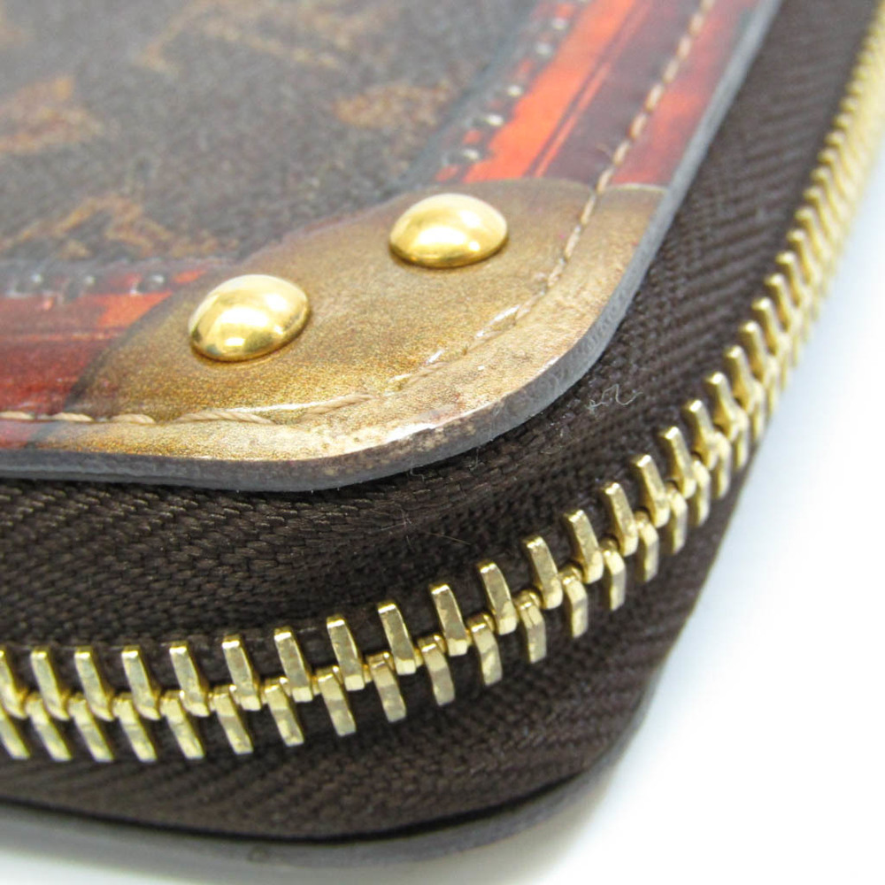 Louis Vuitton Zippy Wallet Long Bifold Monogram Leather Brown