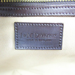 J&M Davidson Women's Leather,Nylon Canvas Tote Bag Dark Brown,Multi-color,Red Color