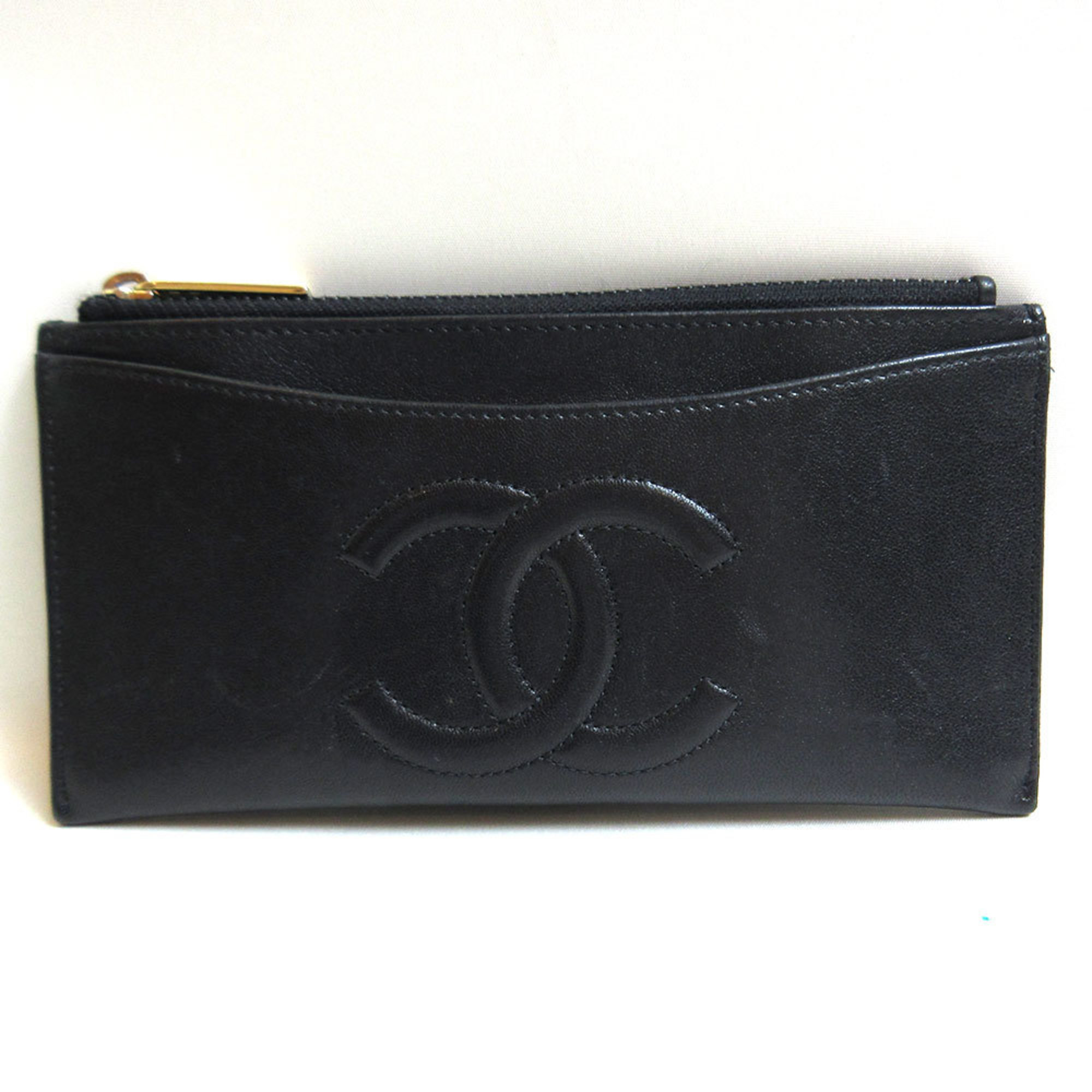 Chanel wallet card case & black long CHANEL