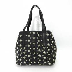 Jimmy Choo Bag Sophia S Black Silver Hardware Handbag Mini Tote Women's Star Studs Leather JIMMYCHOO