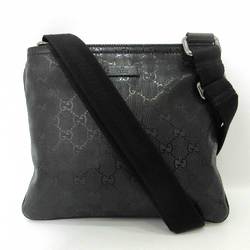 Gucci Bag Shoulder Black Pochette Diagonal Square Women's GG Imprime 201538 GUCCI